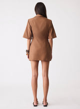 Paragon Blazer Dress - Dune Brown