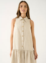 Olivia Mini Dress - Natural