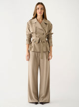 Avenue Cropped Trench - Ashwood