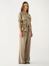 Avenue Cropped Trench - Ashwood