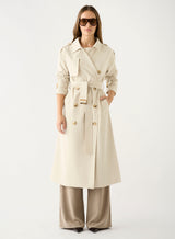 Avenue Trench Coat - Bone