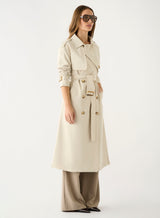 Avenue Trench Coat - Bone
