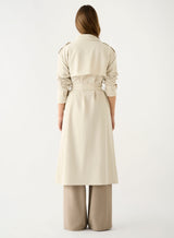 Avenue Trench Coat - Bone