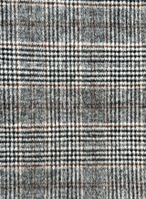 Lyon Coat - Grey/Brown Check