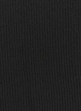 Fluted Knit Top - Black