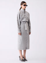 Concord Denim Dress - Grey Denim
