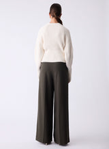 Harriet Button Neck Sweater - Cream