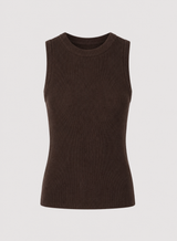 Rebound Knit Tank - Choc