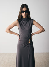 Layout Dress - Charcoal