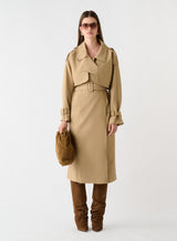 Metro Trench Coat - Camel