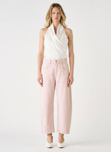 Mayfair Barrel Jeans - Ice Pink