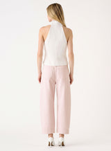 Mayfair Barrel Jeans - Ice Pink