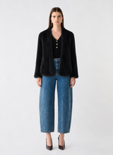 Ora Fur Jacket -Black
