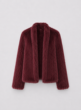Ora Fur Jacket - Berry