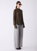 Even Georgette Shirt - Dark Olive