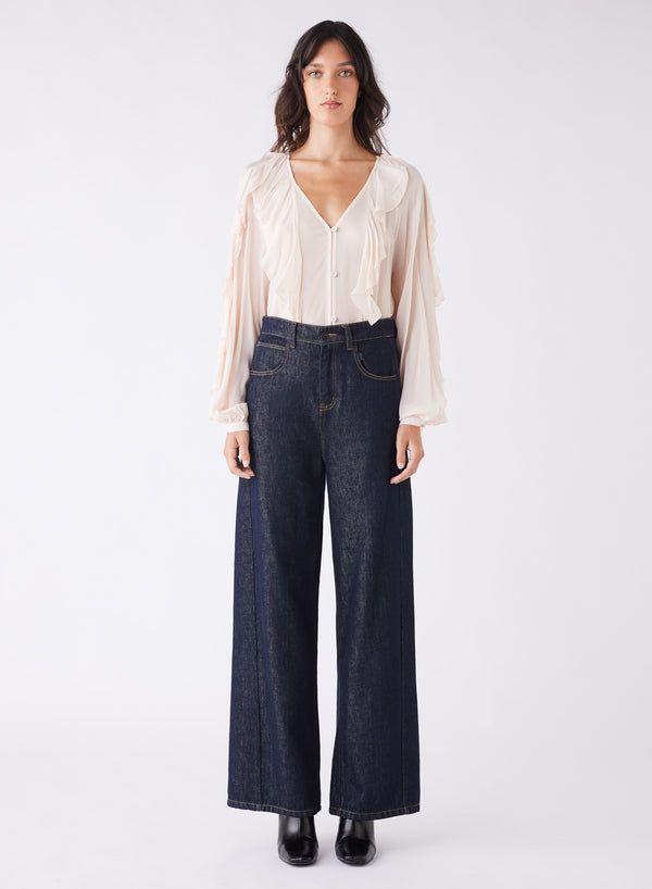 Stellar Ruffled Blouse