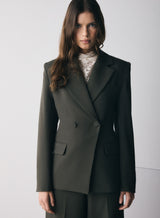 Symmetry Blazer - Dark Olive