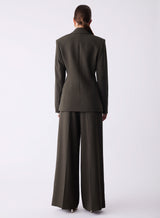 Symmetry Blazer - Dark Olive