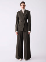 Symmetry Blazer - Dark Olive