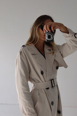 Avenue Trench Coat - Chalk