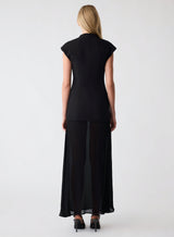 Upscale Evening Dress - Black