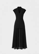 Upscale Evening Dress - Black