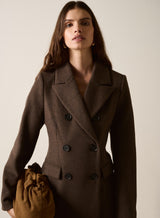 Reference Tailored Coat - Espresso