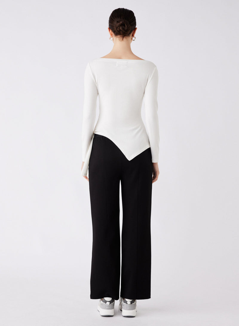 Cancelled Exposition Asymmetric Top - Ivory