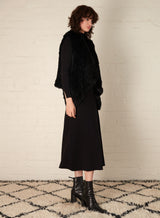 Assure Fur Vest - Black