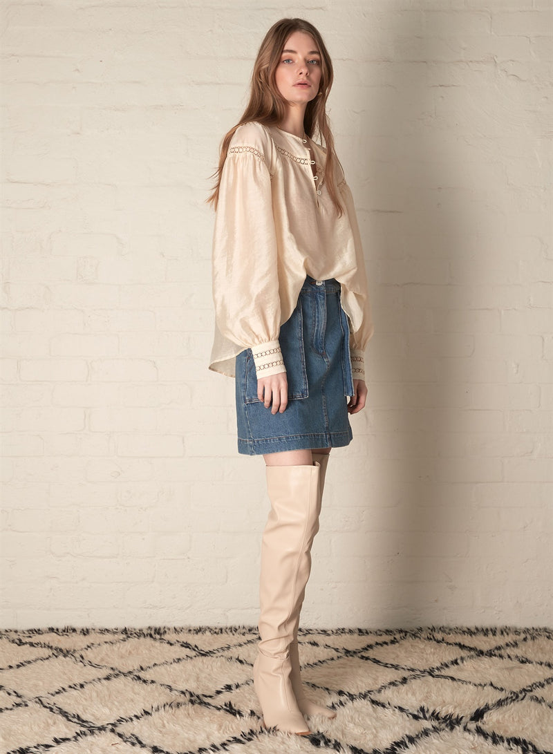 Cannes Blouse - Ecru