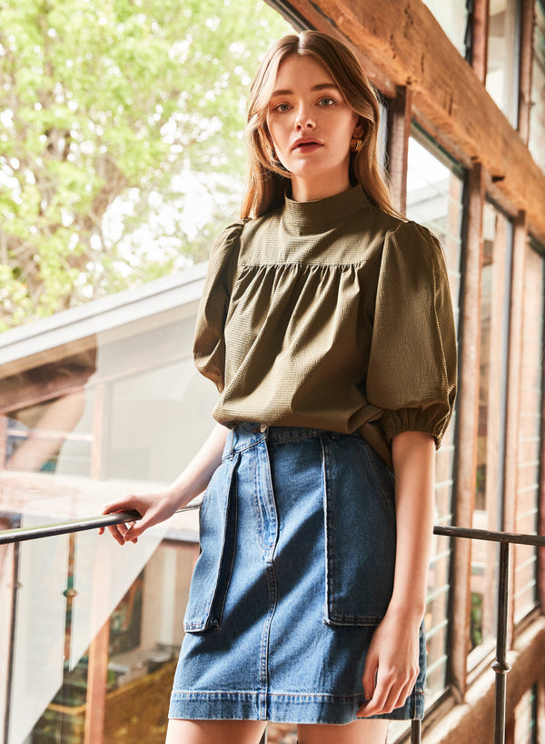 Aurora Blouse - Khaki