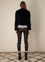 Assure Fur Jacket - Black