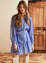 Cannes Dress - Cornflower