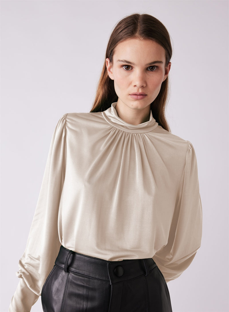 Flute Top - Cream