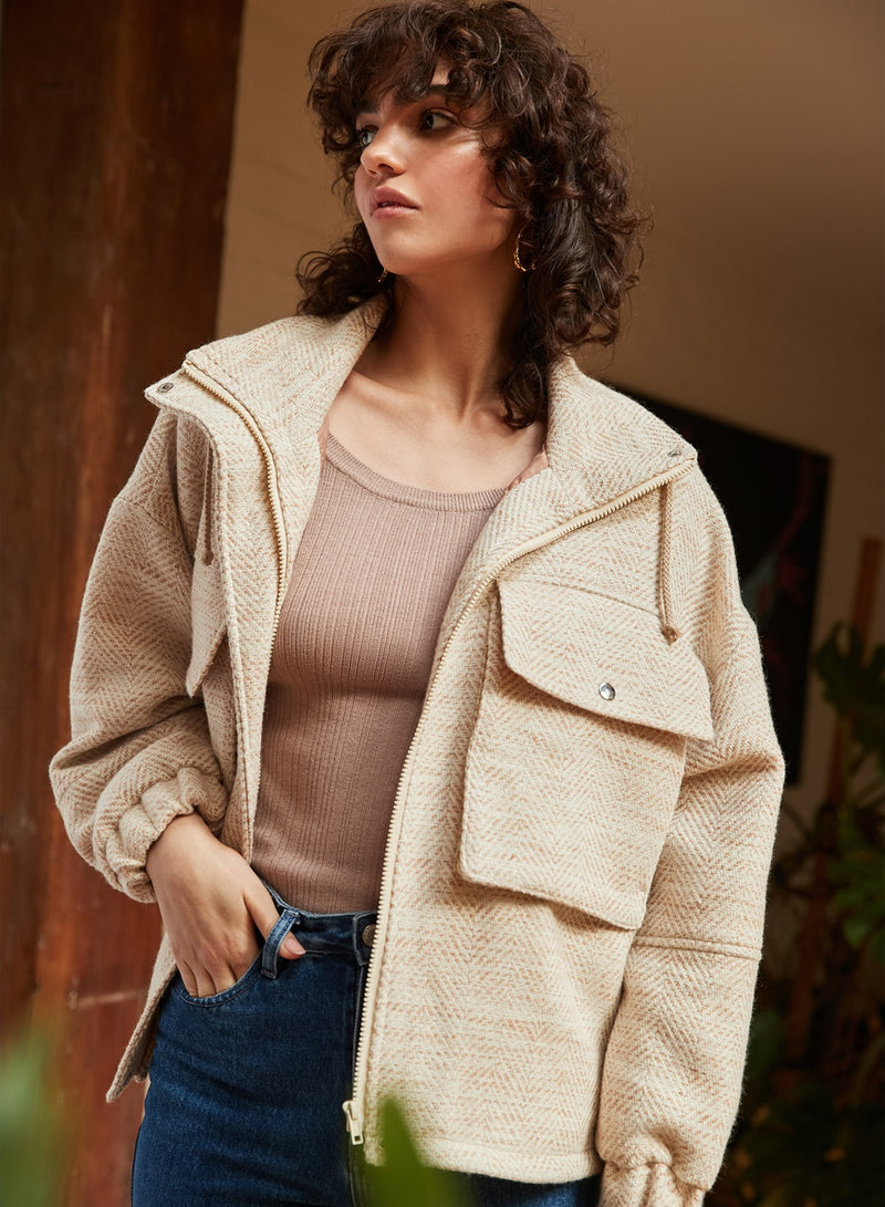 Mosaic Jacket - Natural