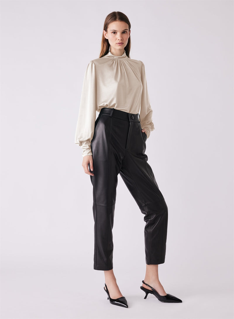 Flute Top - Cream