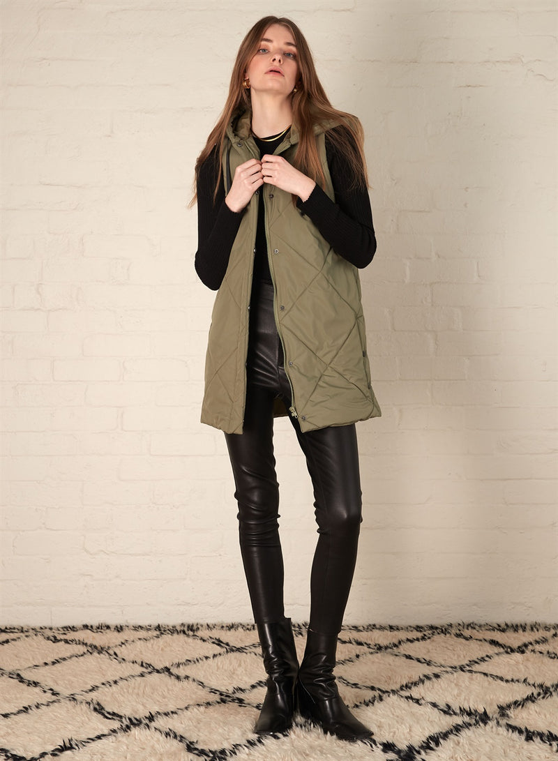 Arctic Puffer Vest - Khaki