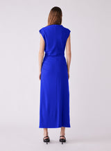 Flute Midi Dress - Cobalt