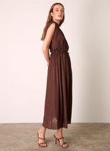 In the Arch Midi Dress - Chocolate