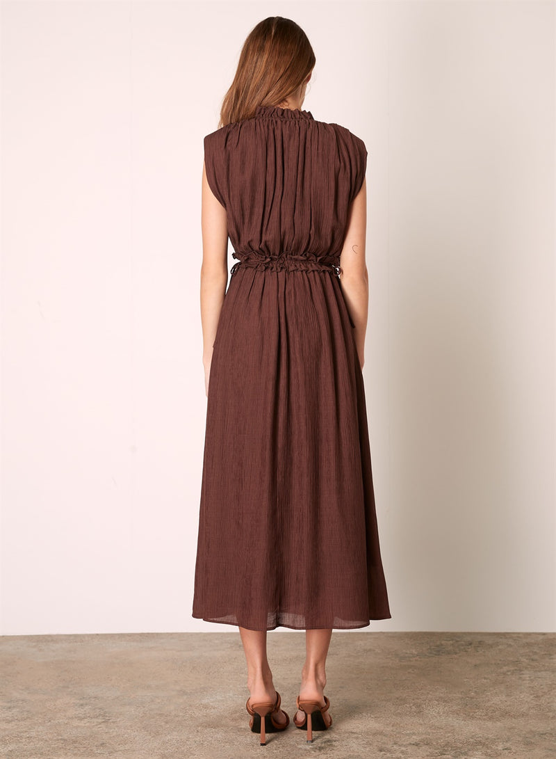 In the Arch Midi Dress - Chocolate