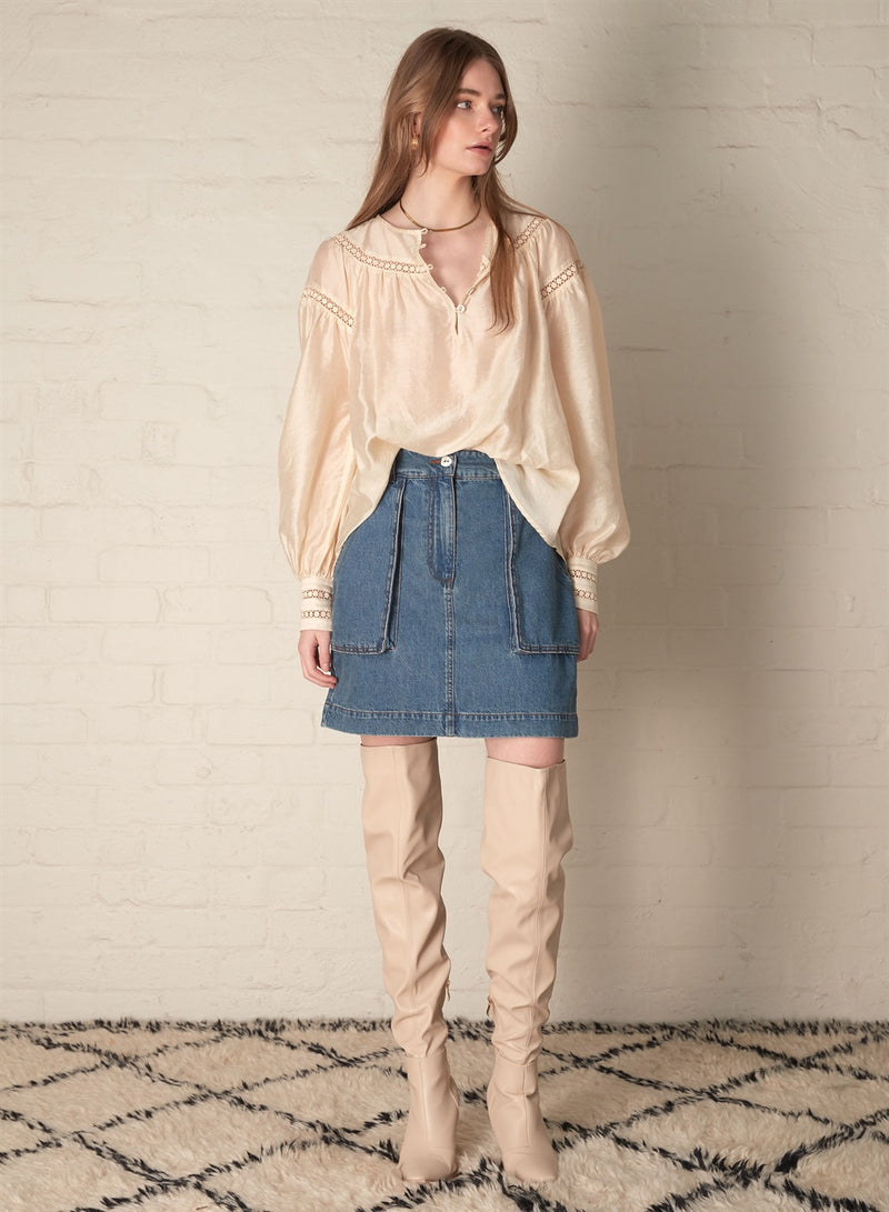Cannes Blouse - Ecru