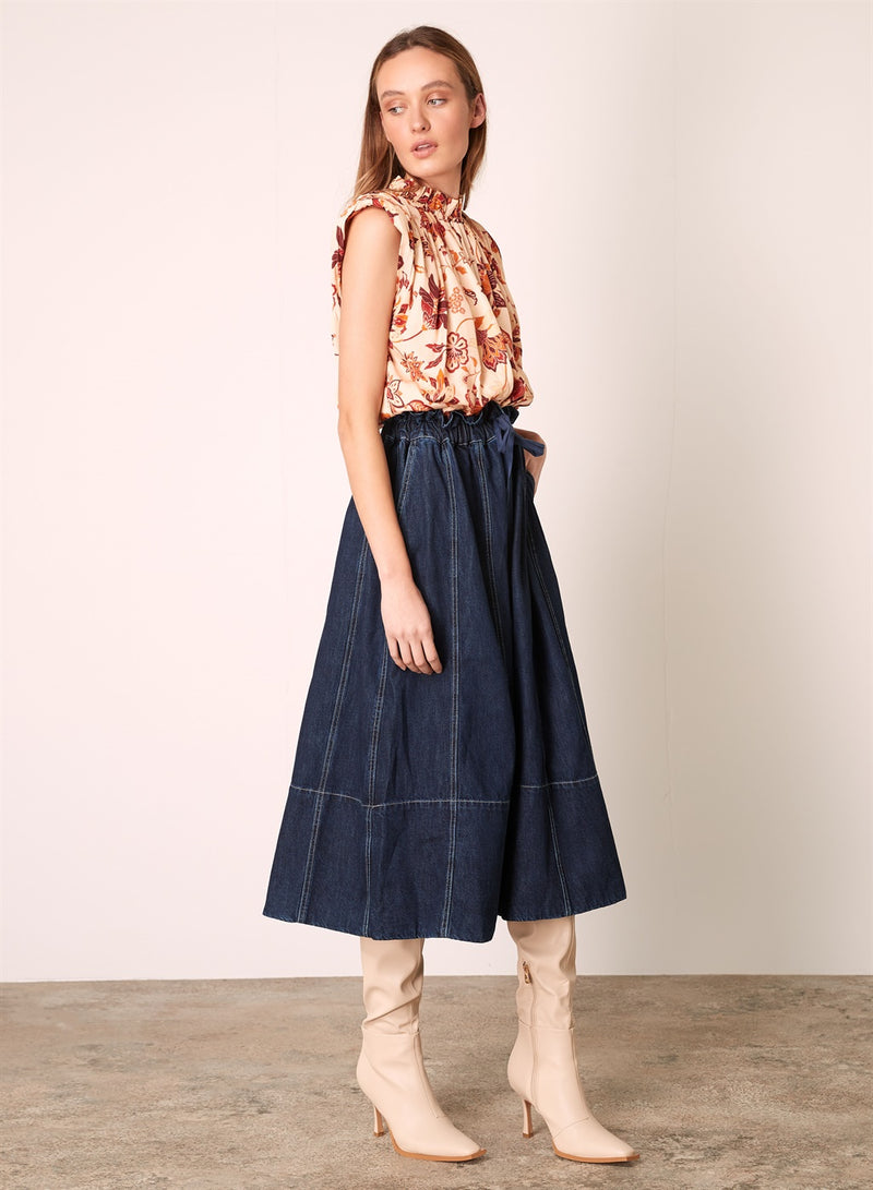 Dylan Skirt - Indigo