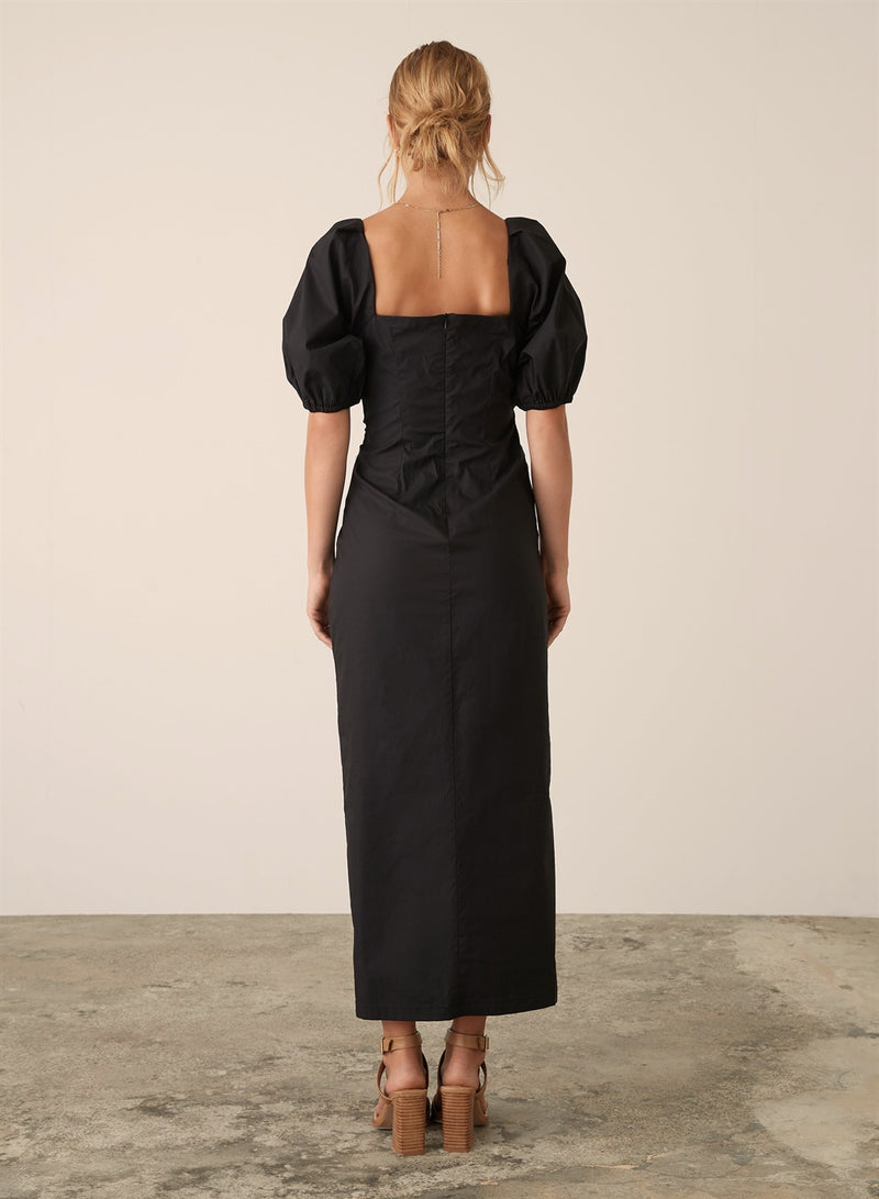 Sardinia Midi Dress - Black